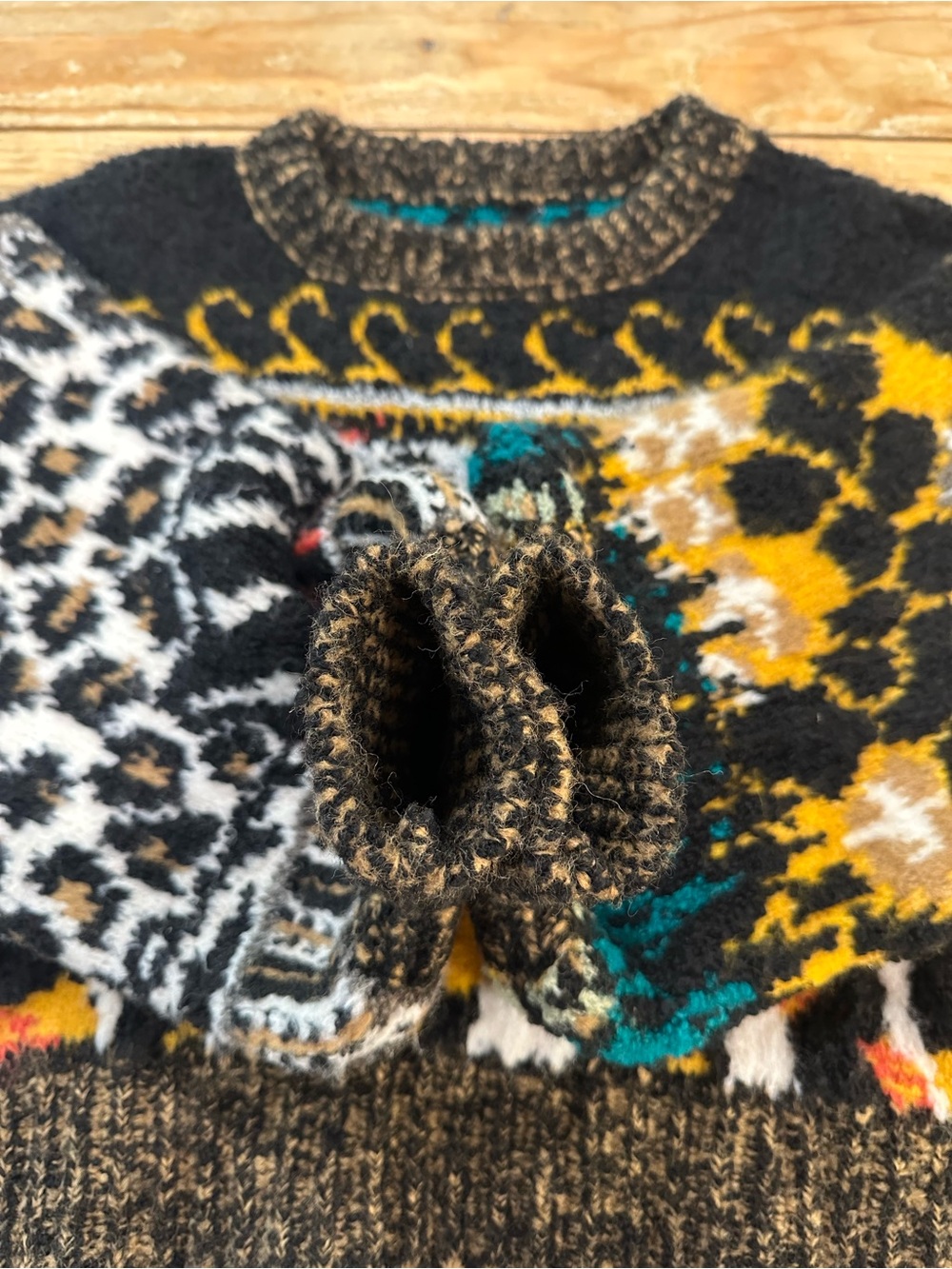 Anthropologie Pilcro Italian Yarn Chunky Knit Sweater Small NWT - Picture 9 of 15